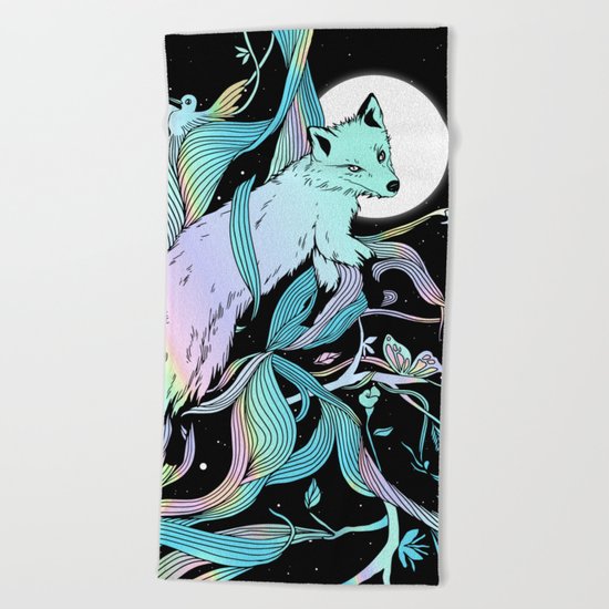 Wild Emergence (Warm Freeze) Beach Towel