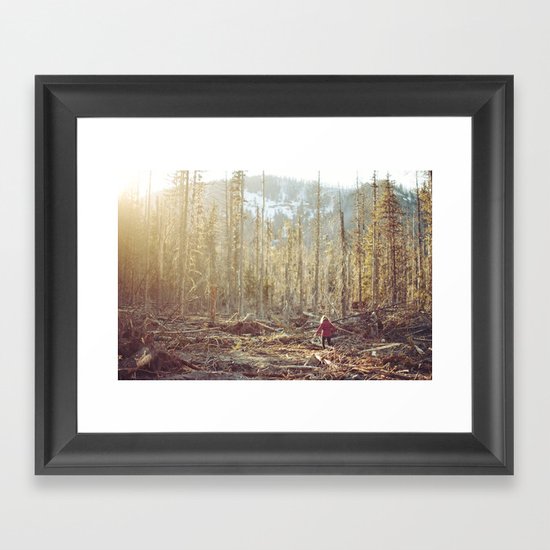 Forest Run Framed Art Print