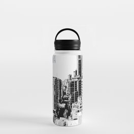 Seattle, Washington bw  Water Bottle