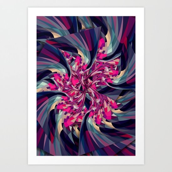 Purple Spiral Art Print