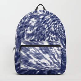 Tie Dye Shibori (navy blue/white) Backpack