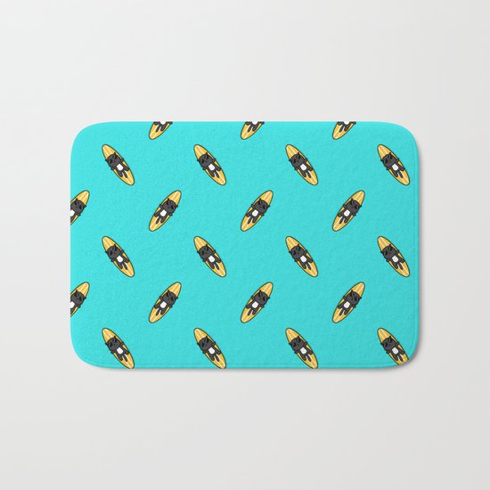 Surfer Cat Bath Mat