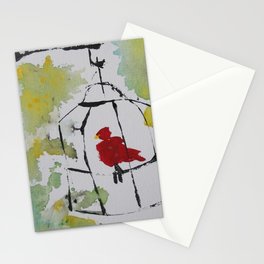 Red Bird Stationery Cards