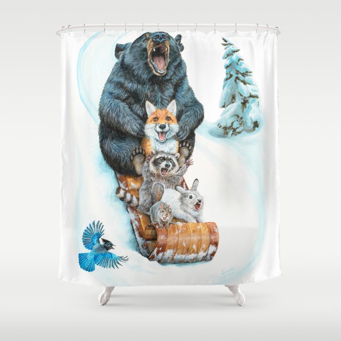The Big Hill Shower Curtain
