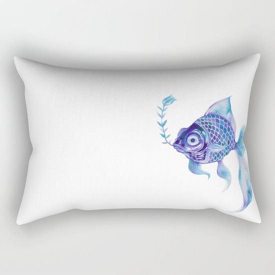 Baby Blue #5 Rectangular Pillow