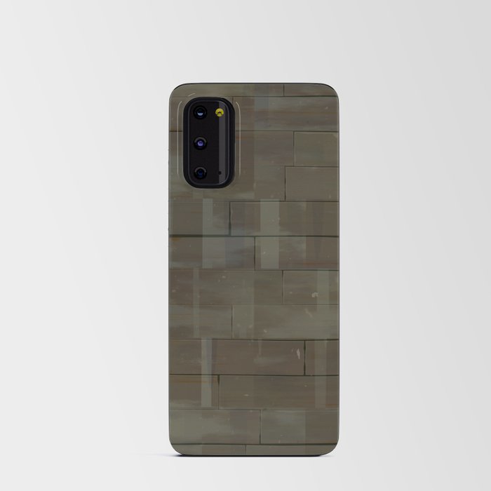 Abstract splashed old brick block Android Card Case