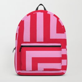 Vanishing Point 1 - Cherry Musk Backpack | Graphicdesign, Pop Art, Op Art, Digital, Pattern 