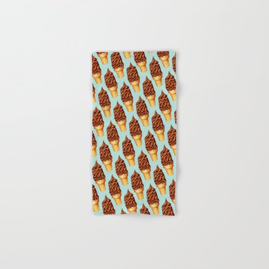 Ice Cream Pattern -Chocolate Hand & Bath Towel