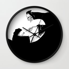 Grim Reaper Visits The Baby Wall Clock