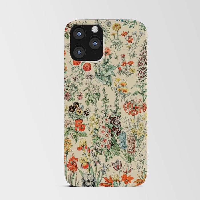 Wildflower Diagram // Fleurs II by Adolphe Millot XL 19th Century Science Textbook Artwork iPhone Card Case