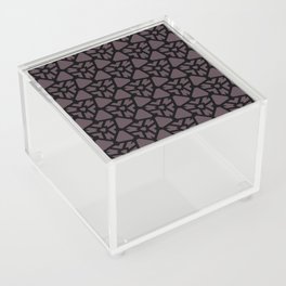 Black and Dark Purple Shield Shape Tile Pattern Pairs DE 2022 Trending Color Grapes of Wrath DET409 Acrylic Box