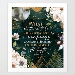 What We Think To Be - ACOWAR Quote Art Print