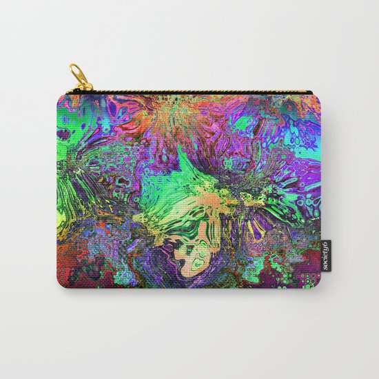 Abstract Chaotic Spectrum Carry-All Pouch