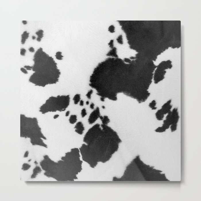 Black And White Howdy Cowhide (xii 2021) Metal Print