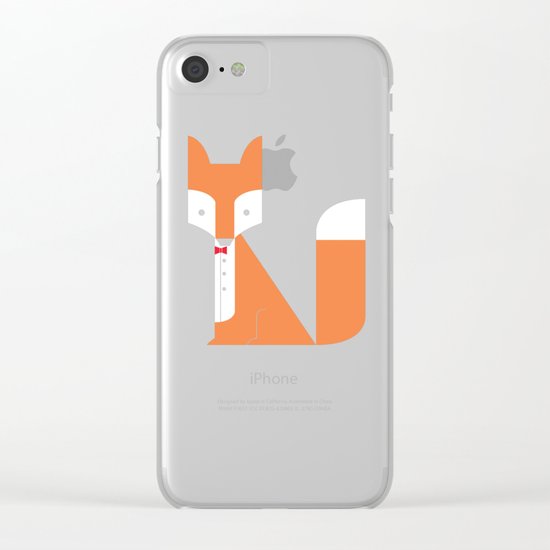 Le Sly Fox Clear iPhone Case