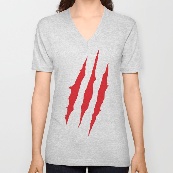 Claws V Neck T Shirt