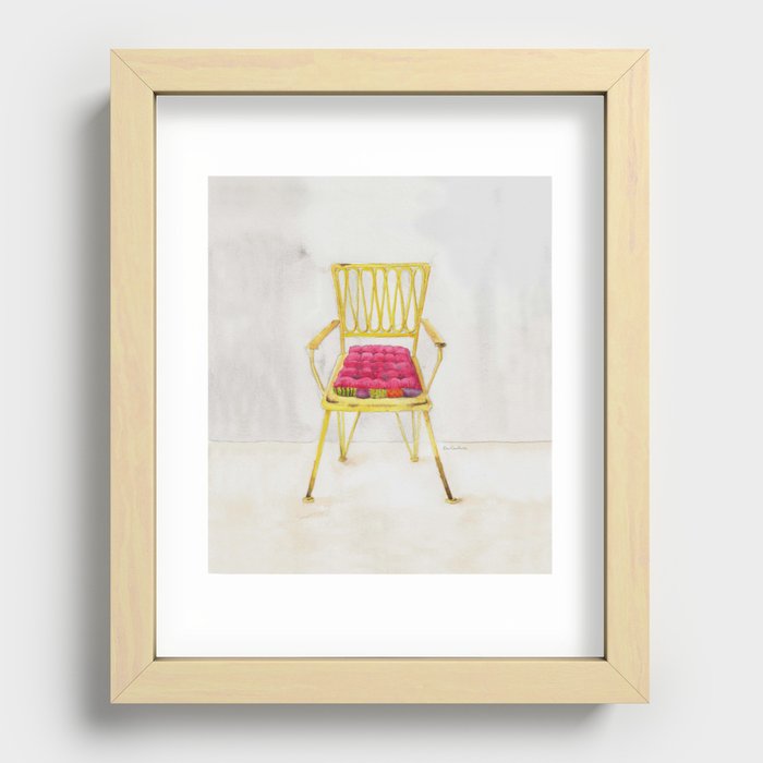 yellow.chair Recessed Framed Print