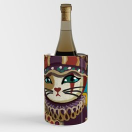 Cat in a joker costume Wine Chiller