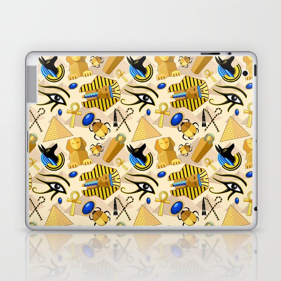 Egypt Ancient Symbols Pattern Laptop & iPad Skin