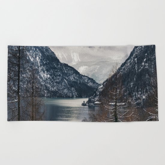 Winter Landscape #photography #sky Beach Towel