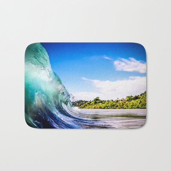 Tropical Wave Bath Mat