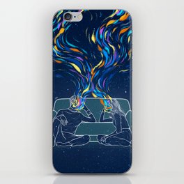 Deeply colorful minds. iPhone Skin