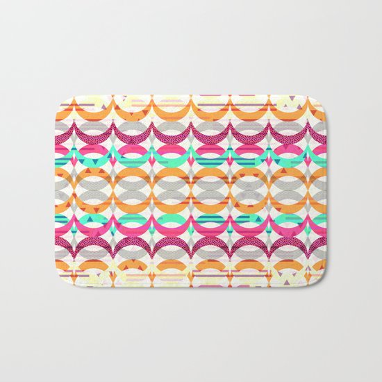 Retro pattern II Bath Mat