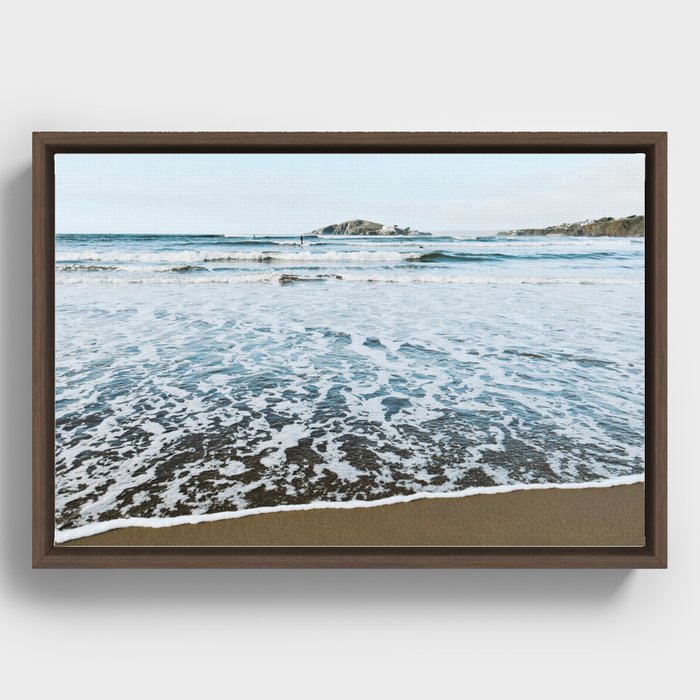Bantham Beach  Framed Canvas