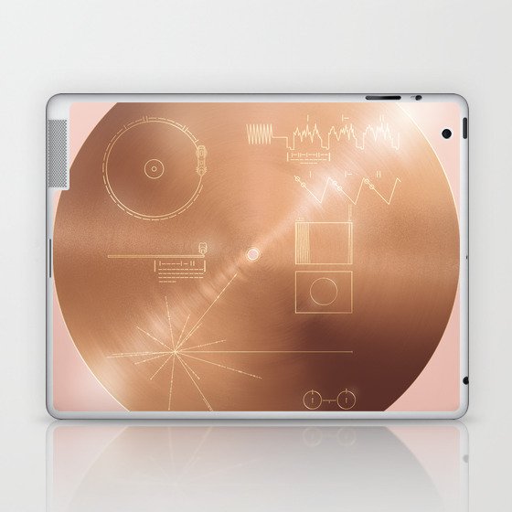 Voyager Golden Record - Rose Variant Laptop & iPad Skin
