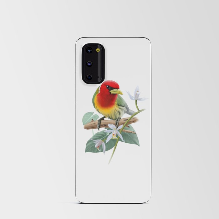 Tropical bird red-headed barbet Android Card Case