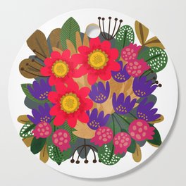 Candy Colored Bouquet Cutting Board