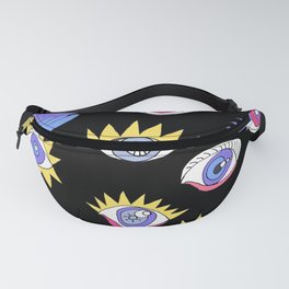New Wave Punk Dark eye, art by Miguel Matos Official  Fanny Pack