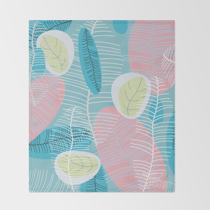 Retro Baby Blue Throw Blanket By Mirimo Retro Baby Blue Throw Blanket By Mirimo