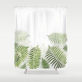 Fern Leaves Pattern Shower Curtain