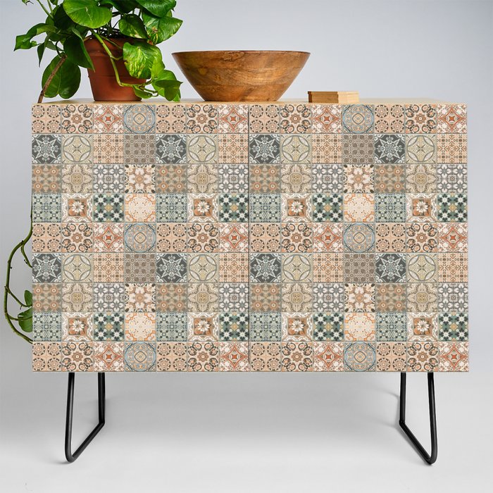 Heritage Traditional Oriental Andalusian Moroccan Tiles Zellige Style Credenza