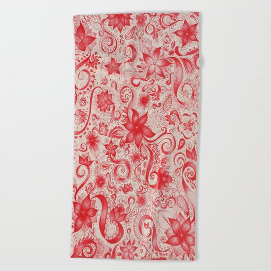 RED Beach Towel