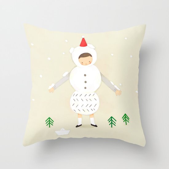 snow snow Throw Pillow