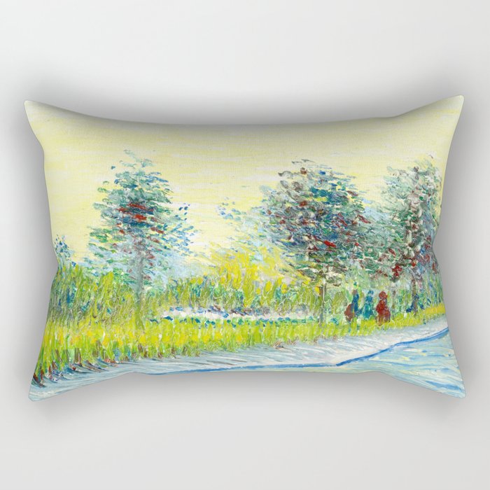 St. Pierre Square at Sunset by Vincent Van Gogh Rectangular Pillow