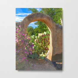 San Pasqual's Gate and Arch in Mesilla, N.M. Metal Print | Digital, Mesilla, Newmexico, Digital Manipulation, Sanpasqual, Gate, Arch, Photo 
