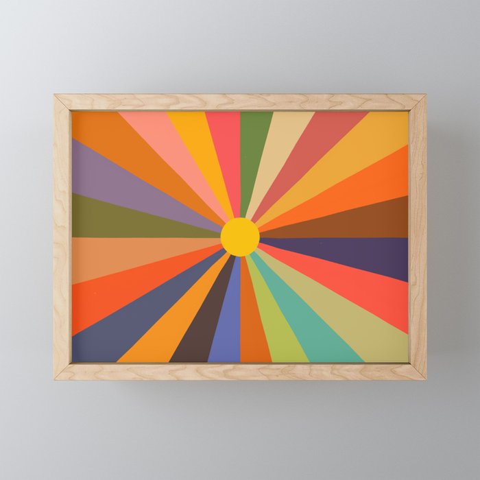 Sun - Soleil Framed Mini Art Print