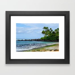 Laniakea (Turtle)  Beach - North Shore, Oahu, Hawaii Framed Art Print