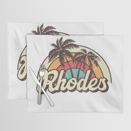 Rhodes beach city Placemat