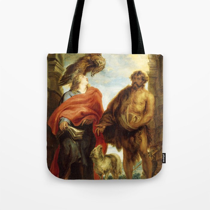 Sir Anthony van Dyck "The Two Saints John (Saints John the Baptist and John the Evangelist)" Tote Bag