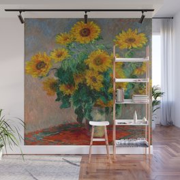 Claude Monet - Bouquet of Sunflowers 1881 Wall Mural