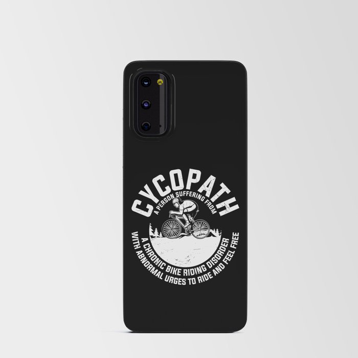 Cycopath definition funny cyclist quote Android Card Case