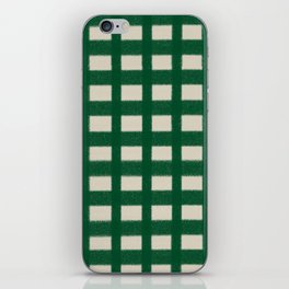 Check Pattern - Green Beige iPhone Skin