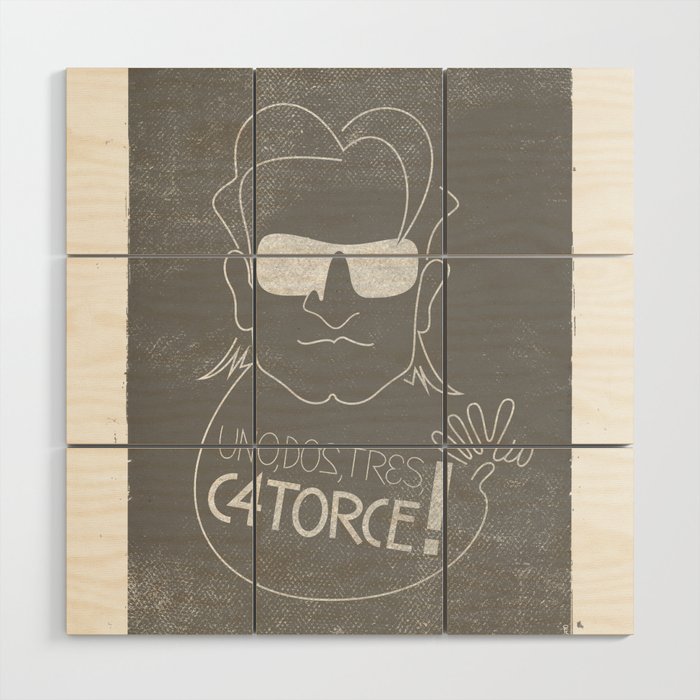 Bono Sunglasses Wood Wall Art