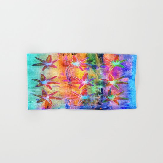 Colorful Lilies Hand & Bath Towel