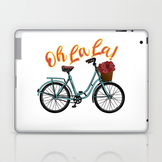 Oh La La - French Bicycle Laptop & iPad Skin