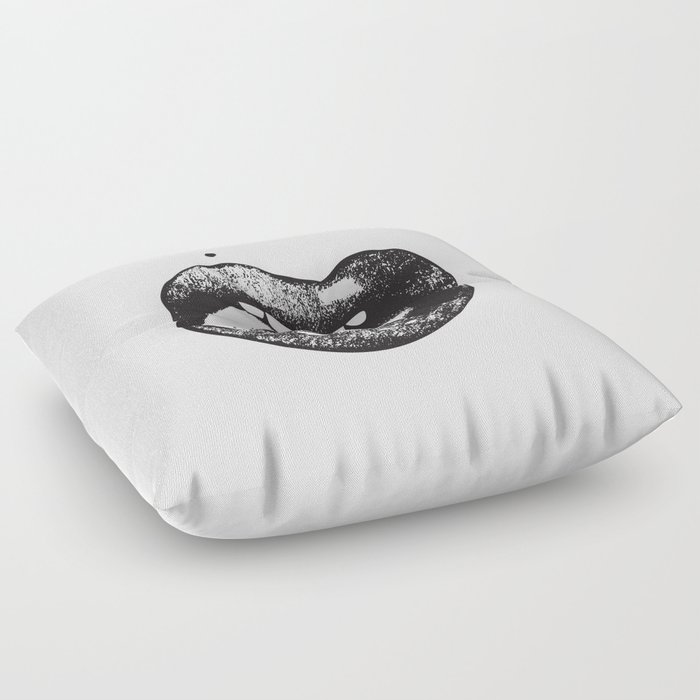 Sexy Mouth Floor Pillow